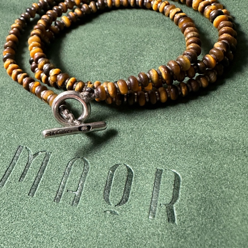 M. Cohen Matte Tiger Eye Axis bracelet (925/Sterling Silver)